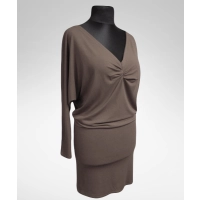 Sukienka Edith XXL nietoperz z dekoltem